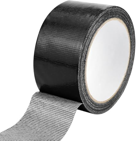 ZJIVQO Universal Duct Tape, Single Sided Carpet-Tape, Multi-Use Waterproof Floor Rug-Tape, Water Resistant Heavy-Tape, for Area Rugs and Carpets (Black)
