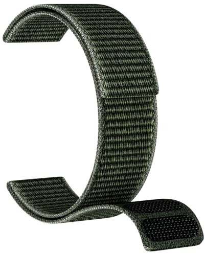 MYSNBKN Krok och ögla nylon klockarmband för Fenix 8 47 mm/Fenix 7 Pro/Fenix 7/Fenix 6/Fenix 6 Pro/Fenix 5/Fenix 5 Plus, 22 mm snabbtorkande ultralätt sport handledsrem för Forerunner 965/955/945/935