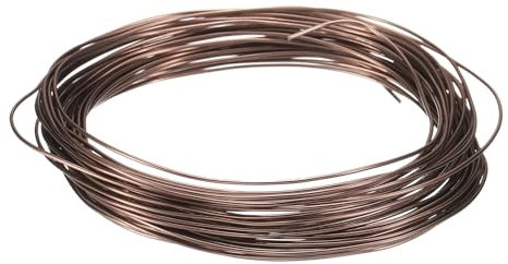 QUARKZMAN Filo Bonsai 1mm Calibro 10m Lunghezza Filo di Alluminio Anodizzato Flessibile per Attrezzi Bonsai, Alberi, Giardino, Orticoltura, Paesaggistica, Piantagione, Marrone