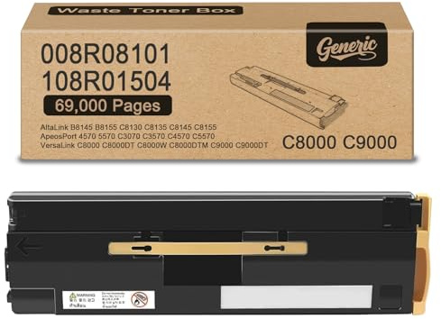 008R08101 108R01504 Waste Toner Container Box Compatible for Xerox AltaLink B8145 B8155 C8130 C8135 C8145 C8155 VersqaLink C8000 C8000DT C8000W C8000DTM C9000 C9000DT Printers