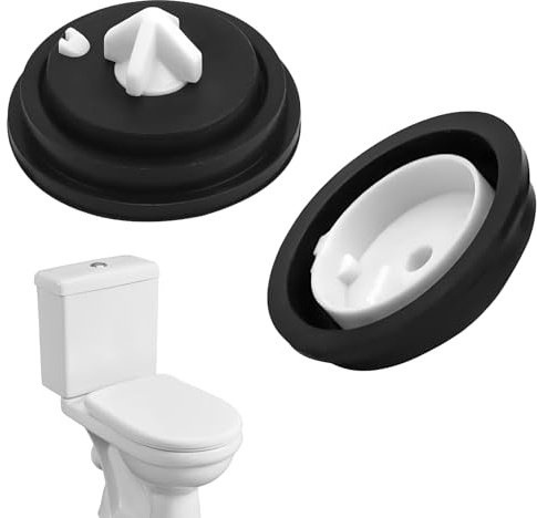 2 Stück Spülkasten Ersatzteile,Füllventil,Spülkasten Dichtungen,Wisa Spülkasten Ersatzteile,Füllventil Für Spülkasten, Dichtungsmembran Schwimmerventil,Für Spülkästen (Schwarz)