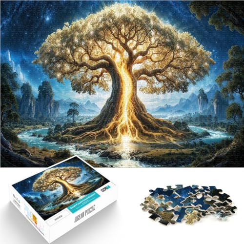Puzzle da 2000 pezzi per adulti e adolescenti “Albero della vita luminoso~” ，Adatto a partire dai 14 anni per il gioco educativo sfida giocattolo Giochi per famiglie, regali di Natale e compleanno。