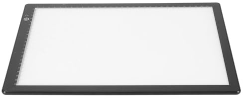 ZDETGU Visionneuse de Diapositives, Boîte à Lumière LED Ultra Fine au Format A4 avec 3 Niveaux de luminosité, édition D'application, Alimentée par USB pour Films Négatifs et