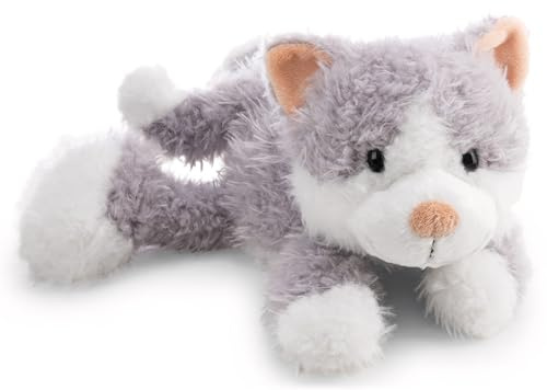 NICI Kuscheltier Katze Felli 30cm - grau - 62958 | Stofftier aus weichem Plüsch, niedliches Plüschtier zum Kuscheln und Spielen, für Kinder & Erwachsene, tolle Geschenkidee