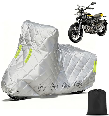 Funda Moto Exterior Impermeable para Peugeot Tweet 125,Cubierta para Motocicletas Protección contra el Frío UV Antirayones y Antigranizo con Tiras Reflectantes