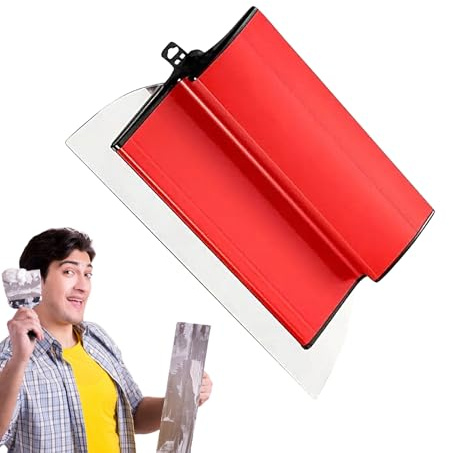 Arroopu Glättkellen - Edelstahl Ergonomische Austauschbare Kelle - 0,5 mm Dünnauftrag Werkzeug,Für DIY-Liebhaber Bau Putz Große Arbeitsfläche Wand Renovierung