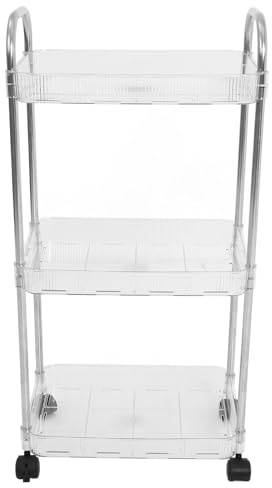 Alipis Carrello per Parrucchieri Multi-strato Ruote, Organizer Portaoggetti Riutilizzabile in Pet, Ampio Spazio di Archiviazione, per Saloni e Piccoli Ambienti