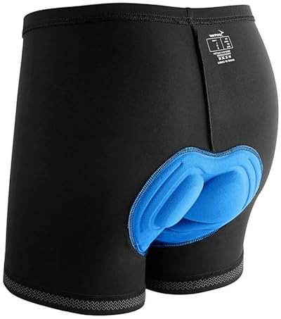 Cycling Shorts Mens, Sportneer Men's 3D Cycle Shorts Cycling Underwear Shorts Anti-Slip Design, Breathable & Adsorbent,Black