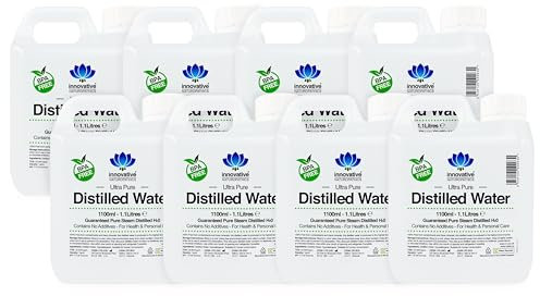 Distilled Water - 100% Pure Steam Distilled H2O - 1100ml (8)