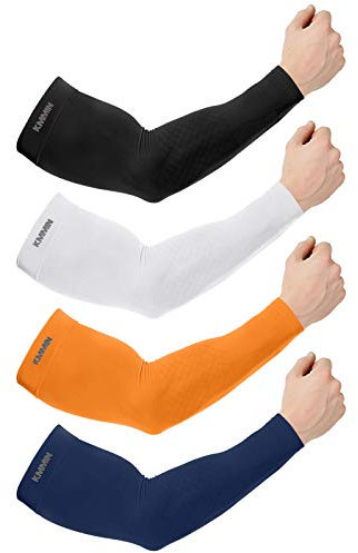 KMMIN Manicotto Braccio UV UPF 50 Protezione Maniche di Ghiaccio Raffreddamento moderato Sport all'aperto Guidare Guanti protettivi Coprire Il Tatuaggio