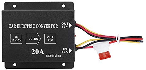 Aramox DC 24V to 12V Step Down Converter 20A 240W Voltage Regulator for Car Van Truck RV, Power Supply Inverter, 24V to 12V Step Down Converter 20A 240W Voltage Regulator for Car V