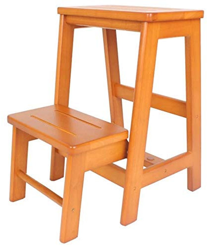RONGJJ Kinder Doppelhocker, Multifunktions-Klapp-Tritthocker Vielseitiges Zweistufiges Design Für Wachsende Kinder Klappbare Küche Schlafzimmer Klappleiter