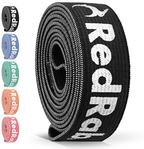 RED RAB Fitnessbänder Stoff - lang - Fitness Band einzeln oder im Set für Widerstandsbänder Krafttraining - reißfeste Resistance Bands, Klimmzug Bänder, Gymnastikband, Pull Up Band, Trainingsbänder