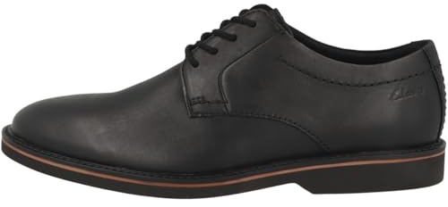 Clarks Herren Atticus Ltlace Oxford, Schwarz, 43 EU
