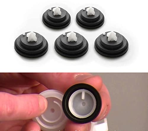 HOHOVYVY Siamp Tank-Einlassventil-Membran, Ersatz-Gummi-Membrandichtung für Duravit Laufen Twyford 95/95L/99T/99B/99 Dichtung, Schwimmerventil, Kugelhahn, 5 Stück