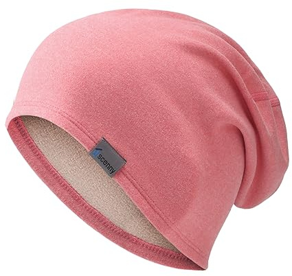 Oscenny Laufmütze Herren,Superleicht Weich Warm Nur 1mm Dicke,Leichtes Fleece Leicht Slouch Beanie Mütze Damen Weiche Jersey Mütze Ideal für Frühling Herbst und Winter Herren Damen Einheitsgröße