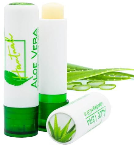 kda Aloe Vera Lippenpflegestift mit LSF 20 Sheabutter und Vitamin E Lipbalm Bienenwachs Winter rissige Lippen Lippenpflege
