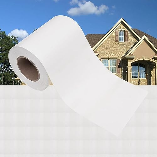 ZEYUAN Garten-Sichtschutz 4 STK, Zaun Sichtschutz, Sichtschutzstreifen, Balkon Sichtschutz, Zaun Garten, Balkonsichtschutz, Balkon Zubehör, Zäune Für Garten, PVC 35x0,19 m Weiß