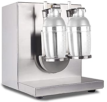 Máquina Eléctrica De Coctelera De Té Con Leche, Mezclador Automático De Bebidas De Acero Inoxidable De 120 W, Coctelera, Coctelera Comercial De Té Con Leche De Doble Cabeza, Coctelera De Té Con Leche