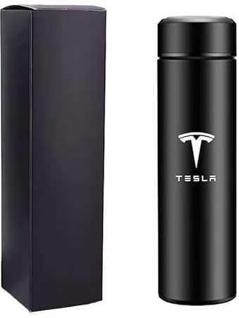 LFWCZS Car Water Bottle for Tesla Model X,Vacuum Insulated Bottle Stainless Steel Cold Flask Drinking Mug Leakproof Reusable Hot/Cold Water Flask Car Accessories
