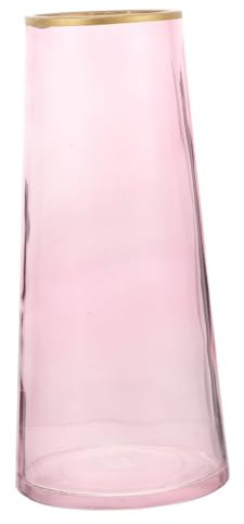 PRETYZOOM Große Gold Deko Vase Glas Blumenvase 8.5 Zoll Für Moderne Wohnkultur Hochzeitsdeko Und Hydroponische Pflanzen