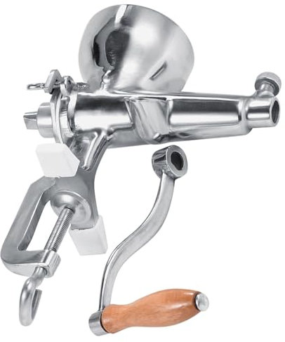 Manual Wheatgrass Juicer, Stainless Steel Hand Juicer for Wheat Grass, Fruit, Vegetables, Unique Design, High Yield, Easy to Operate, Made of Food Grade 304 Stainless