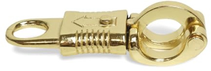 Panikhaken für Führstrick Pferd ideal als Ersatzhaken für Strick mit Panikhaken Strick Set für Pferde Zubehör (Gold, 2)
