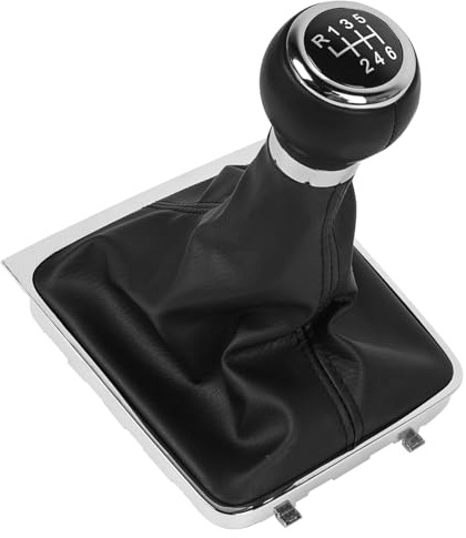OTUAYAUTO Schaltsack Schaltmanschette mit Schaltknauf und Rahmen, als Komplettset Plug Play Ersatzteil Passend für Passat 3C, 6 Gang OEM: 3C0711113