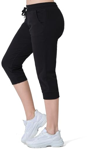 Smith & Solo Pantaloni da jogging da donna – Pantaloni sportivi da donna in cotone | Pantaloni lunghi attillati | Pantaloni da allenamento, fitness, a vita alta – Pantaloni da corsa moderni