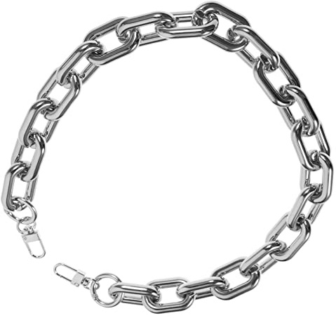 KALLORY All-Match-Taschenkettengürtel Schultertaschenkette DIY Taschenkette Silber Die Geldbeutel für Handtasche Kettenzubehör Acrylkette Umhängetaschenriemen Ersatzbeutelkette Silver