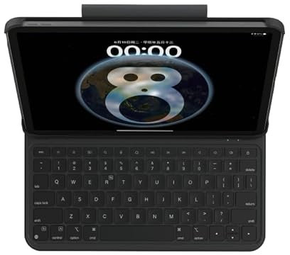 HOU Teclado para iPad Air 11 Pulgadas (M2 2024/M3 2025), Teclado Magnetico para iPad Pro 11 M4 2024, Pro 11 (4/3/2/1) & Air 5th/4th Gen, Funda Protectora semienvuelta, Español Ñ Diseño