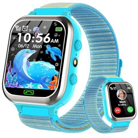 kaacly Kids Smart Watch,Smart Watch for kids with Phone Call SOS Music Video Camera Step Counter Alarm, Smartwatch for boys girls Birthday Gifts 4-8 age