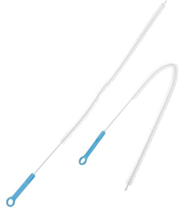 DOITOOL 2 piezas Herramienta de Limpieza para Desagües Cepillo Flexible y Plástico para Fregadero Atrapa Cabello y Destapa Tuberías Cocina y Baño