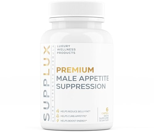 PREMIUM Male Appetite Suppressant - Weight Loss Pills, Fat Burner for Men, GLP-1 Pathway Support - Can Help Sustain Muscle While Burning Fat - Powerful Fat Burning Assistance- 60 Capusles