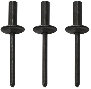 100 Stück Blindnieten mit Großem Flansch Wasserdichte, 4,8X13X16mm Alu | Dichtnieten Kuppelkopf Nieten für Entwässerungsgräben, Dünne Metalldächer, Duschräume