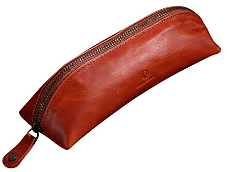 Cronus & Rhea® | Luxus Federmappe aus exklusivem Leder (Scylla) | Federmäppchen - Mäppchen - Stifteetui - Stiftetasche | Echtleder | Mit eleganter Geschenkbox | Herren - Damen