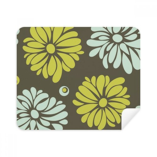 DIYthinker Blume Gelbe Chrysantheme-Blumen-Anlage Telefon Bildschirmreiniger Gläser Reinigungstuch 2Pcs Suede Fabric