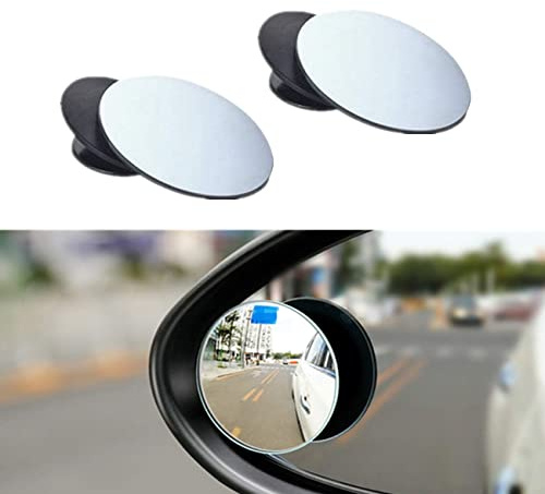 BUYGOO 2PCS Auto Rückspiegel Regenschutzfolie Toter Winkel Spiegel Totwinkel Spiegel Autospiegelfolie Auto 360 Grad Rotation verstellbar Weitwinkelspiegel Selbstklebende Blindspiegel für Autospiegel