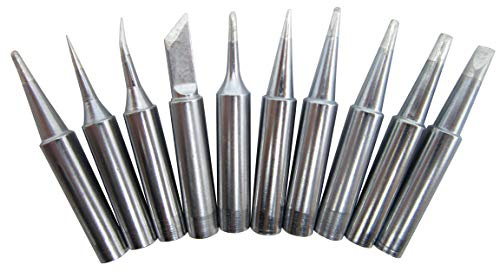 10 PCS Soldering Tips 900M for 936 937 888D 907 FX-600 Milwaukee M12SI-D Radio Shack 64-053 Yihua 936/936B x-tronics 3020/3020-XTS Baku 909 878AD Zany 853d Atten Quick Aoyue Solder Iron Tip