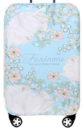 Hayisugal Kofferschutzhülle elastische Kofferschutzbezug extra dick Gepäckschutz Kofferbezug Kofferhülle Luggage Cover Koffer Hülle Schutzbezug mit Reißverschluss, Blumen-5, XL (29-32 Zoll)