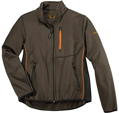 Hubertus XXL Funktions-Fleecejacke braun/schwarz, Größe:3XL