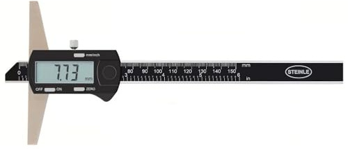 STEINLE 1640 Tiefenmeßschieber Tiefenmessschieber Tiefenlehre digital 150 mm