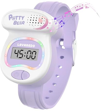 NN Ben Nevis Horloge d'apprentissage de la propreté, minuterie de Pot en Forme de Toilette et lumières LED colorées, Aide à l'apprentissage de la propreté des Tout-Petits rappelle aux Tout-Petits