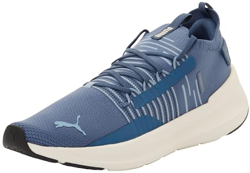 Puma Scarpe da Corsa Unisex Softride Symmetry Fuzion LsRoad, Indaco Scuro Blu Freddo Alpine Snow, 42 EU