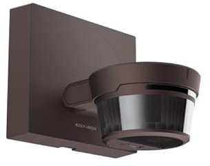 Busch-Wächter® Pro Set: Busch-Jaeger 6851/9-131 90° BT Bewegungsmelder mit Steuerung via Bluetooth App flexible Montage + 6851/DR-131 Designrahmen Braun