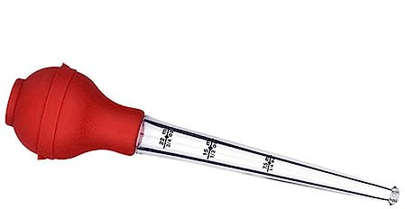 CHICAMPERA Silicone Turkey Baster Oil Dripping Tube Kitchen Seasoning Pump for BBQ and Cooking Random Color Silicone Drip Oil Seasoning Tool