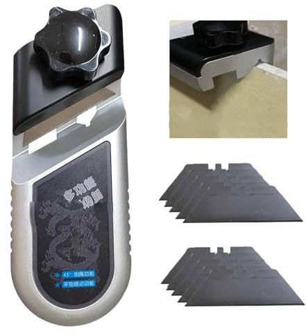 45 Degree Plasterboard Chamfering Aluminum Alloy Planer, Plasterboard V Chamferer, 45° 90° Drywall Trimming Tool, Manual Plasterboard Fast Cutter,for Gypsum Board, Density Board, Cork Board