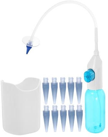Holibanna Kit Manuel De Nettoyage Oreilles Avec Rinçage Eau Outil Portable Pour Enlever Cérumen Maison Facile à Utiliser Et Sécurisé Avec Embouts Et Bac De Récupération