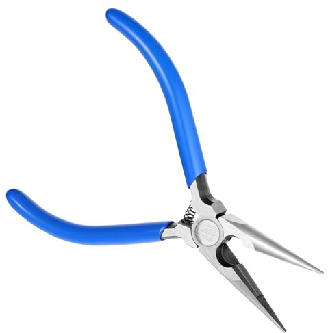 Needle Nose Pliers, Long Nose Pliers Jewelry Making Plier Mini Long Noses Plier with Comfort Grip for Wire Wrapping Electronics Repair Object Grasping Craft Making