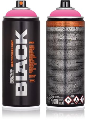 Sprühdose Montana BLACK 400 ml - Graffiti Paint - hochdeckende Mattfarben - zuverlässig - high-pressure - (3130 Pink Panther)